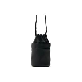 ZARA PU Bucket Bag With Cell Phone Pouch Handbag Shoulder Bag Crossbody Bag Mini Women's Black