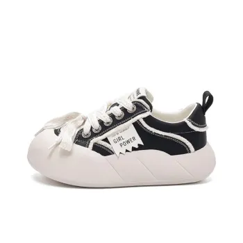 DAPHNE Fashion Trend Elegance Business Casual Preppy Style White Sneakers Low Top Skateboard Shoes 5cm Women's