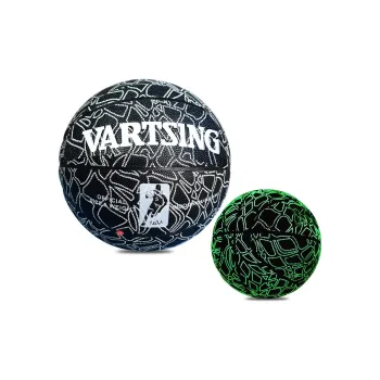 Vartsing x VARTSING PU Basketball Glow in The Dark Black 5/7 Size Training Match Unisex