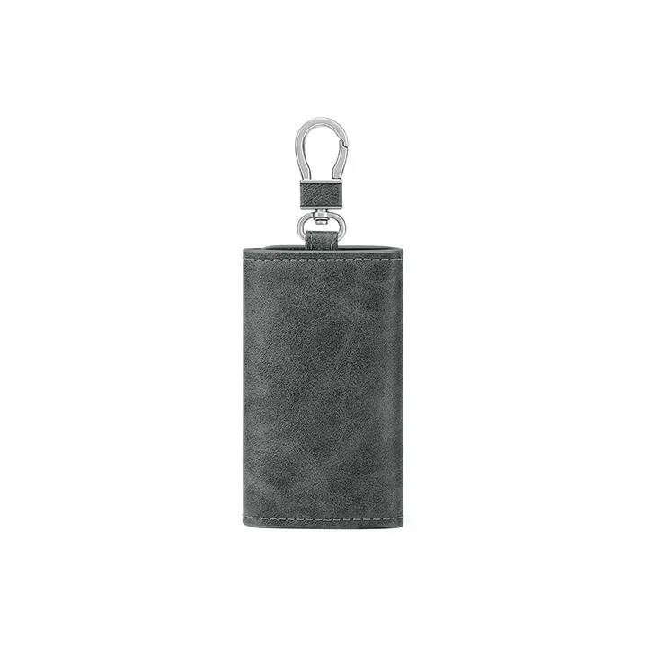 MashaLanti Microfiber Synthetic Leather Key Pouch Men's Coffee-13