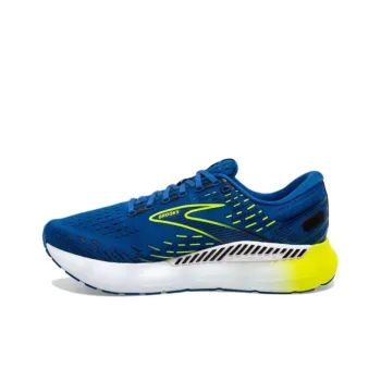 Brooks Glycerin GTS Anti Slip Wear Resistant Low Top Running Shoes Men's Blue Yellow