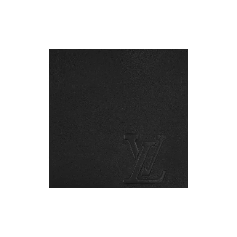 LOUIS VUITTON Leather Handbag, Shoulder Bag, Crossbody Bag Trumpets Men's Black-4