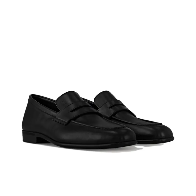 LOUIS VUITTON Glove Loafers Men's Black-1