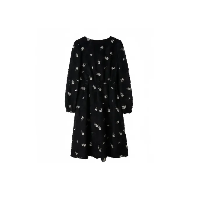 Itisf4 Long Sleeved Dress Women's Black-1