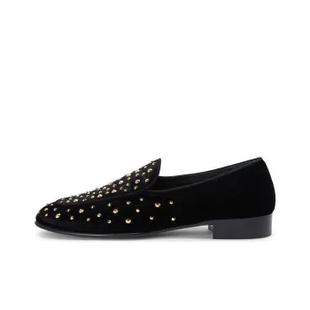 Giuseppe Zanotti Rudolph Crystal embellished Leather Loafers