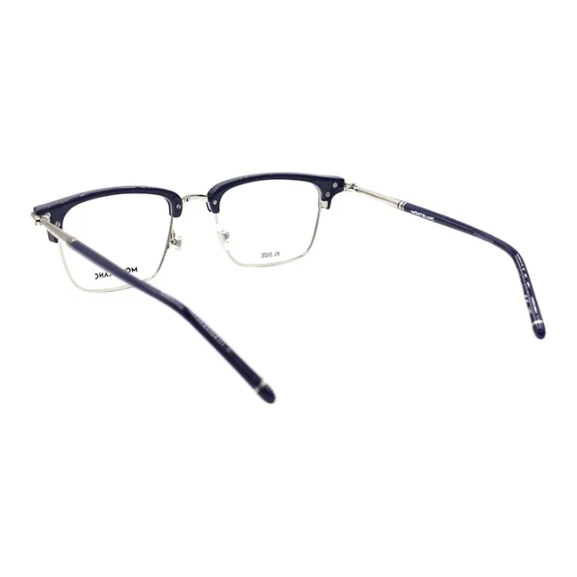 MONTBLANC Plate And Metal Browline Eyeglass Frames Men's-2