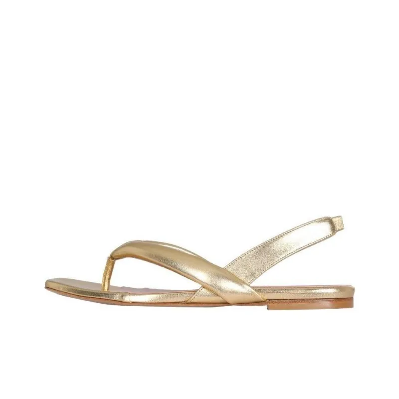 GIA BORGHINI One Strap Sandals 1cm Women's Gold-0