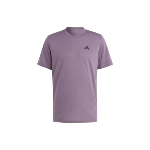 Adidas ESSENTIALS T-Shirts Men Purple