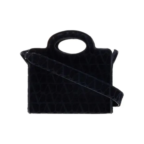 Valentino Fabric Tote Bag, Shopping Bag, Shoulder Bag, Crossbody Bag, Handbag Women's Black