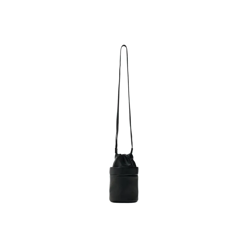 ZARA PU Bucket Bag With Cell Phone Pouch Handbag Shoulder Bag Crossbody Bag Mini Women's Black-1