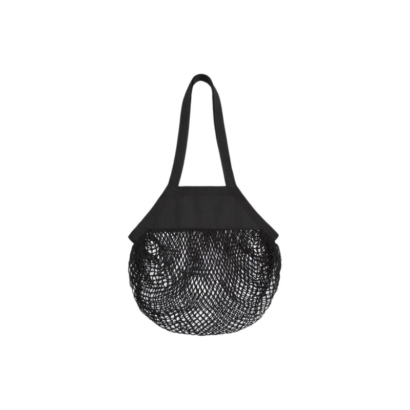 ZARA Cotton Mesh Bag Shoulder Bag Handbag Regular Men's Black-0