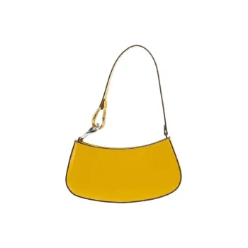 Staud Calfskin Handbag, Shoulder Bag Mini Women's Earth Yellow