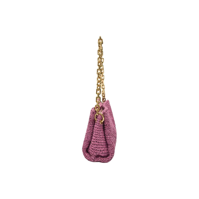 ZARA Cellulose Material Handbag Shoulder Bag Women's Purple-3