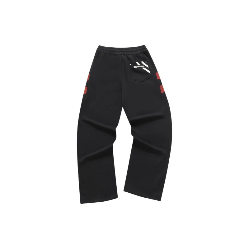 FILA FUSION x FACETASM Knitted Sweatpants Women's Elegant Black-1