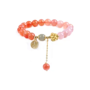 Zhen Hu Pavilion Agate Jade Bracelets Women's