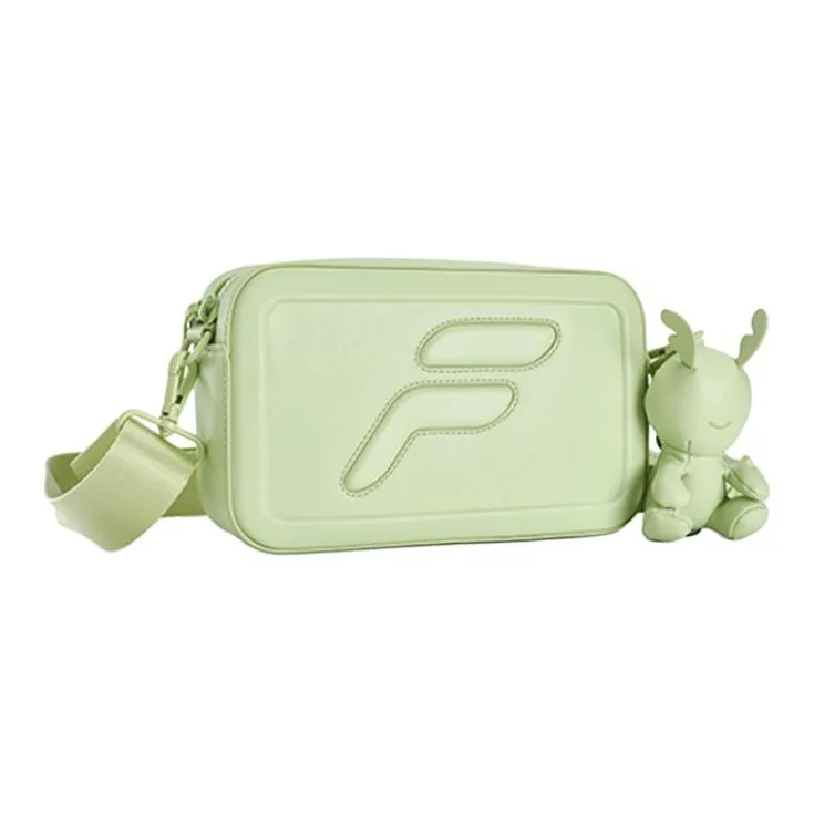 FILA FUSION Polyurethane Shoulder Bag Crossbody Bag Handbag Extra Small Unisex Matcha Green-1