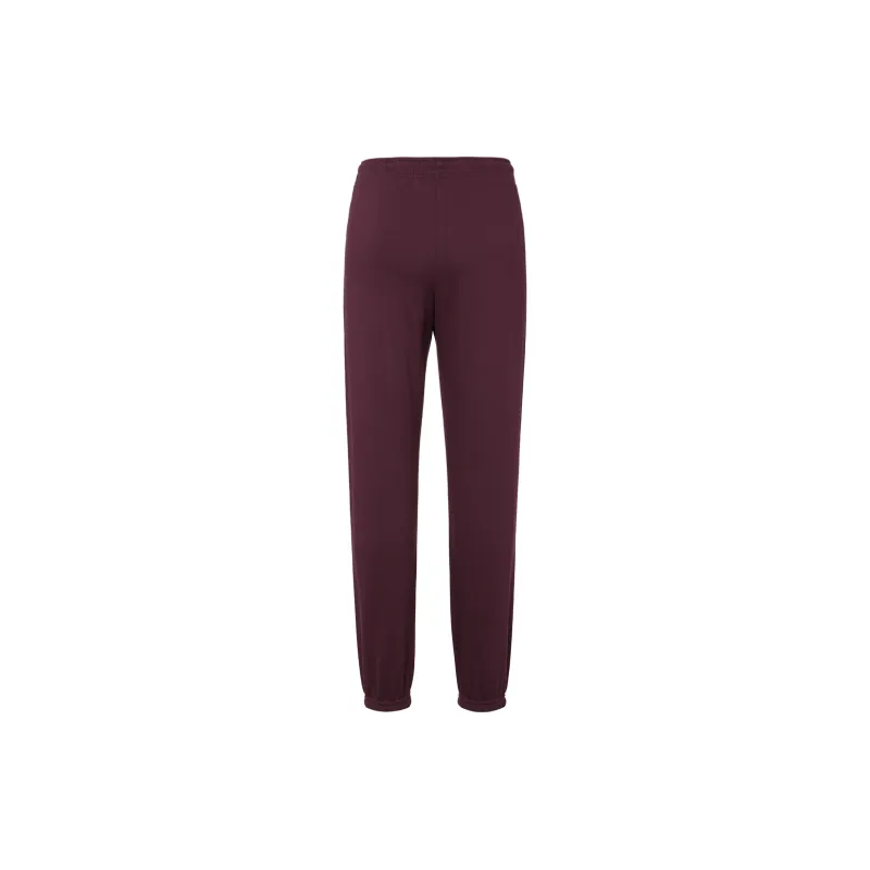 UNIQLO Knitted Sports Pants Women's Burgundy-1