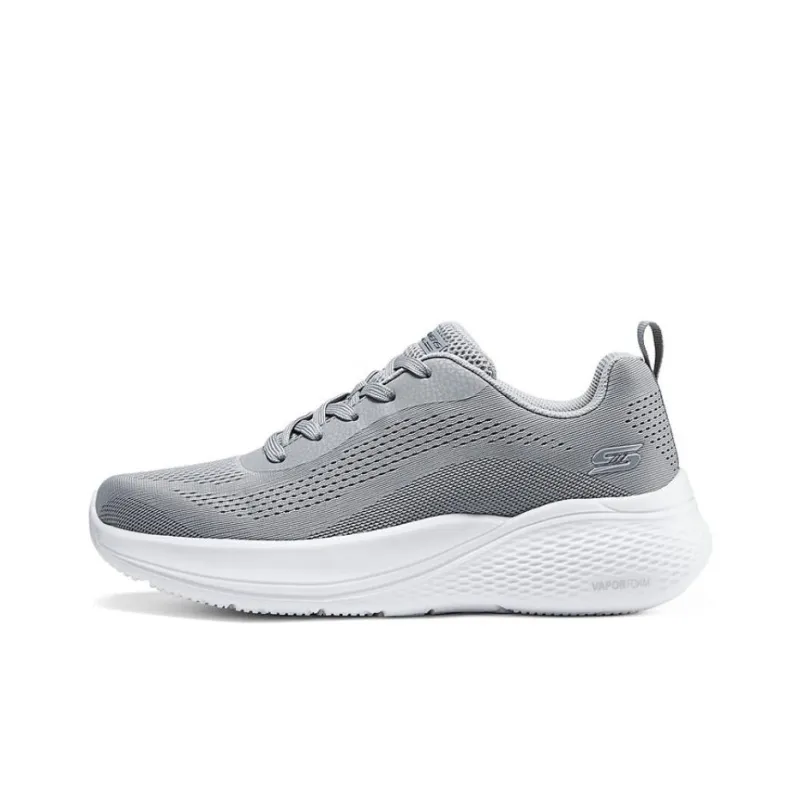 Skechers Bob's Cushioning Wear Resistant Breathable Lightweight Rebound Low Top Casual Shoes Men's Gray-0
