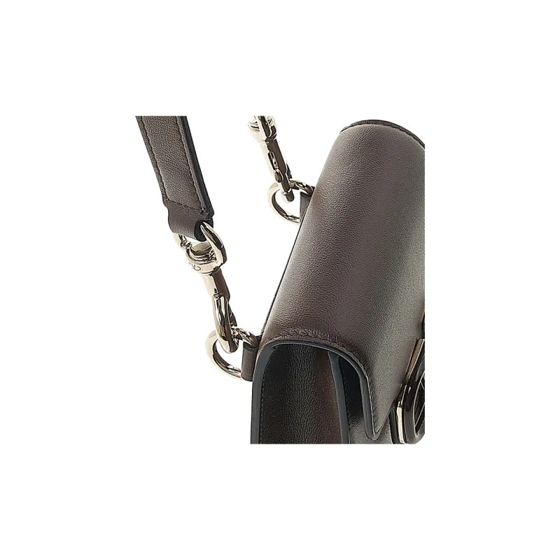Valentino Calfskin Cell Phone Pouch Unisex Brown-6