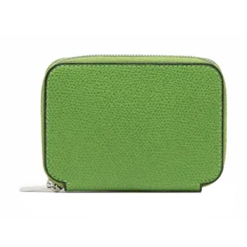 Valextra Millepunte Calfskin Card Holder Card Holder Women's Grass Green