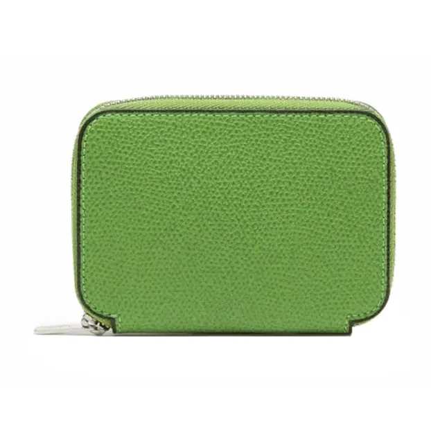 Valextra Millepunte Calfskin Card Holder Card Holder Women's Grass Green-0
