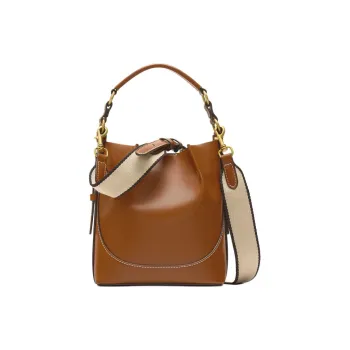 ZARA Polyurethane Bucket Bags Shoulder Bag Crossbody Bag Handbag Small Size Women's Yellow