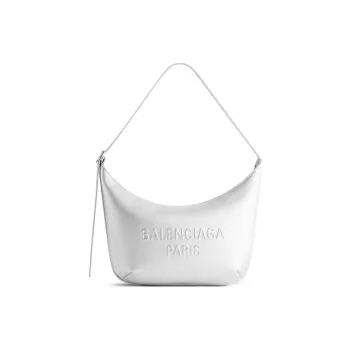 Balenciaga Logo Detailed Zip Up Shoulder Bag