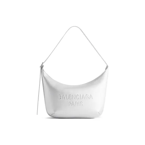 Balenciaga Logo Detailed Zip Up Shoulder Bag