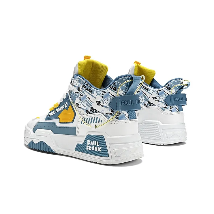 PAUL FRANK Slip-Resistant High-Top Skateboard Shoes Men's-5