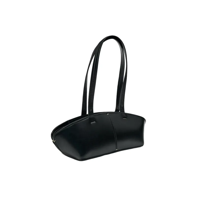 ZARA PU Handbag, Shoulder Bag Small Size Women's Black-1