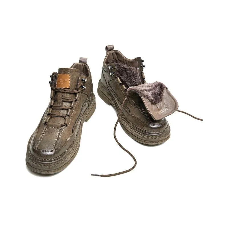 HLA Work Boots Men Low Top Black-1