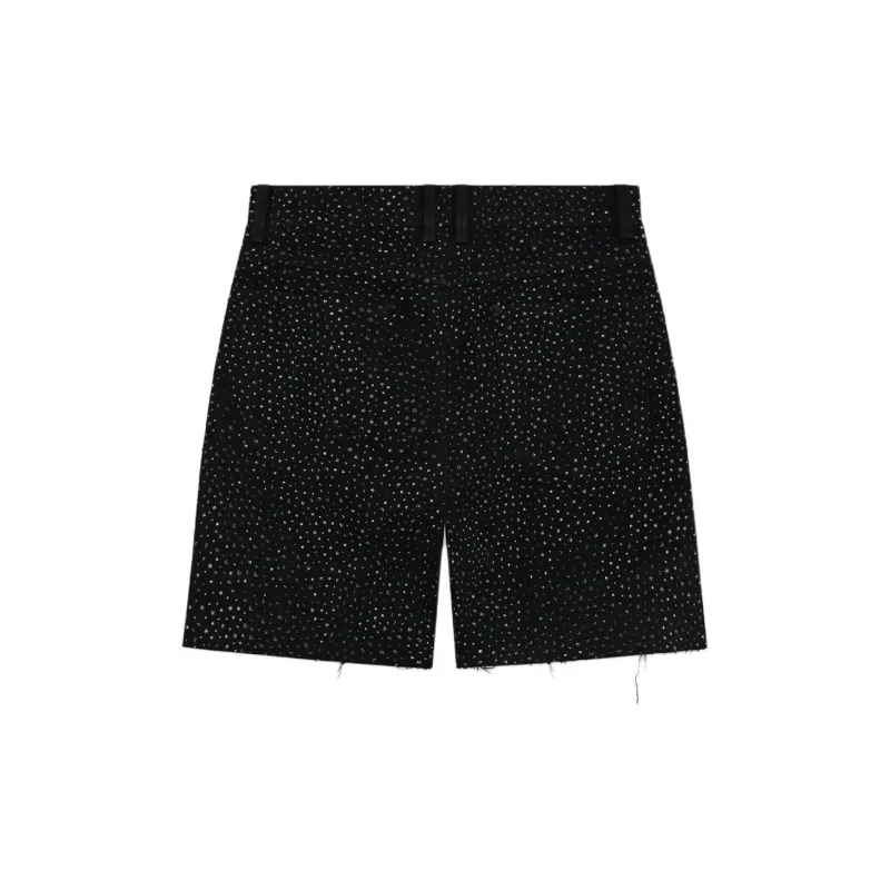 WE11DONE SS24 Denim Shorts Men's Black-1