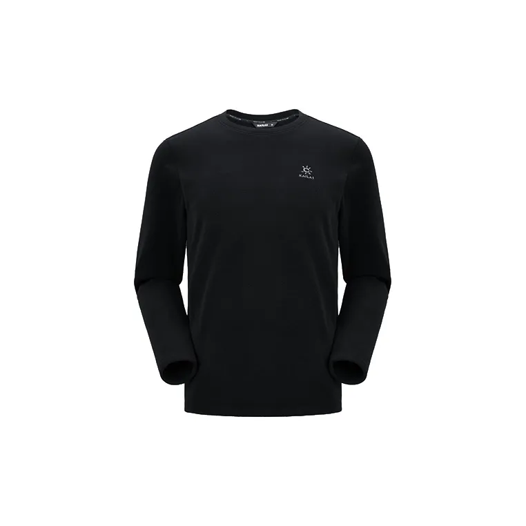 KAILAS Crew Neck Thermal Top Underwear Men's Jet Black-0