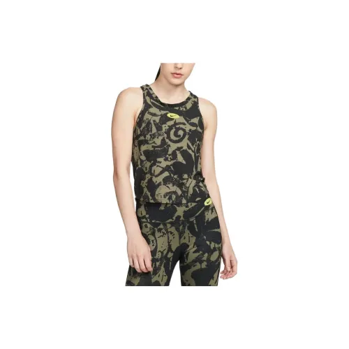 Nike Dri-Fit One Sleeveless Sports Shirts Women's Dark Green