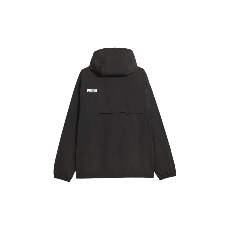 PUMA Men's Hooded Windbreaker Jacket Jackets Coats Men's Black-1