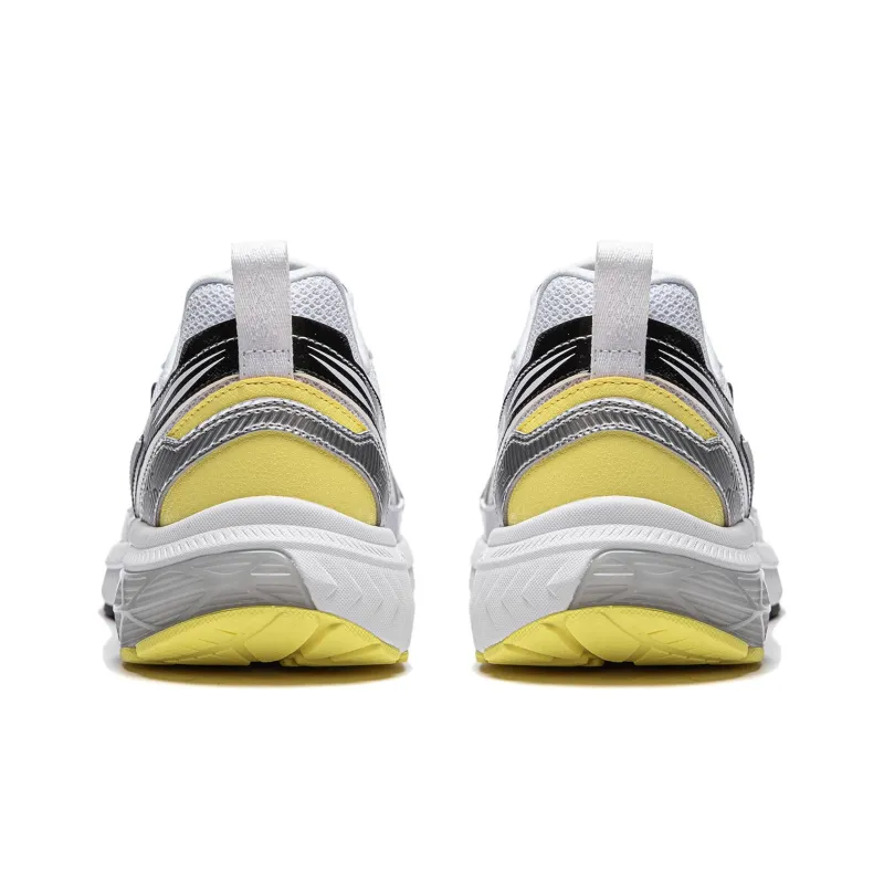 LiNing Shake 1.0 V3 Cushioning Wear Resistant Low Top Casual Running Shoes Men's White Silver-5