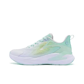 QIAODAN No Fear Of SE Durable Breathable Low Top Running Shoes Women's White Green