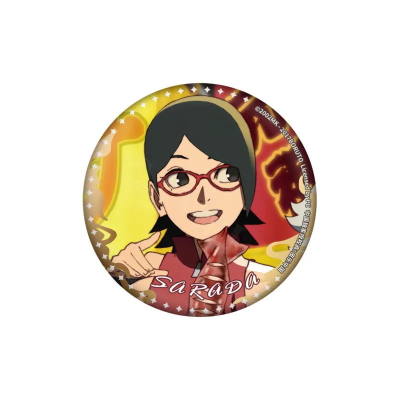 Xhdm NARUTO Boruto Naruto New Generation Boruto Sarada Inojin Kawaki Sarina And Chocho Badges-2