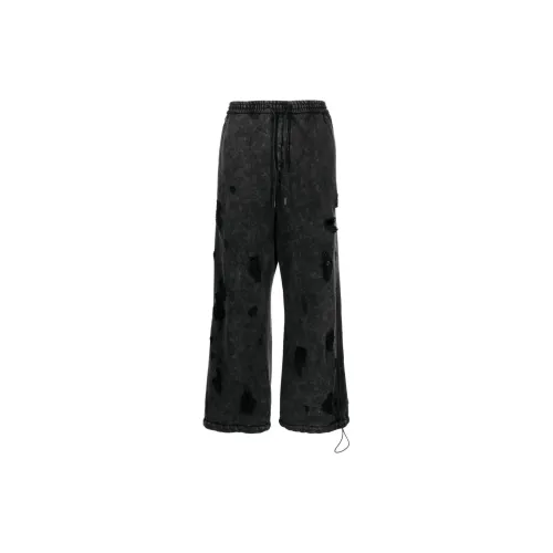 JUUN.J Distressed-effect Cotton Track Pants