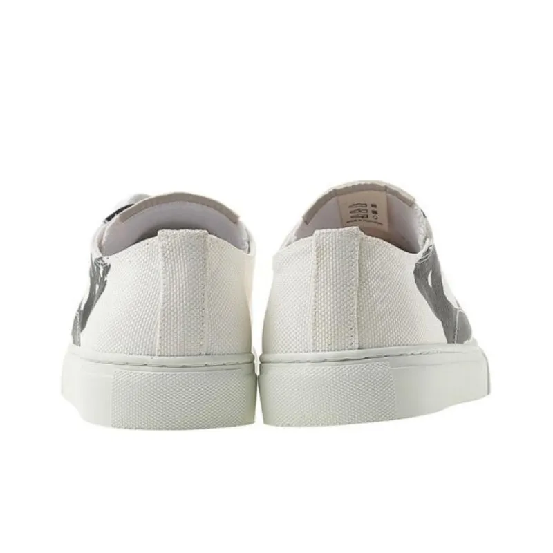 Vivienne Westwood Low Top Skateboard Shoes Women's White-4