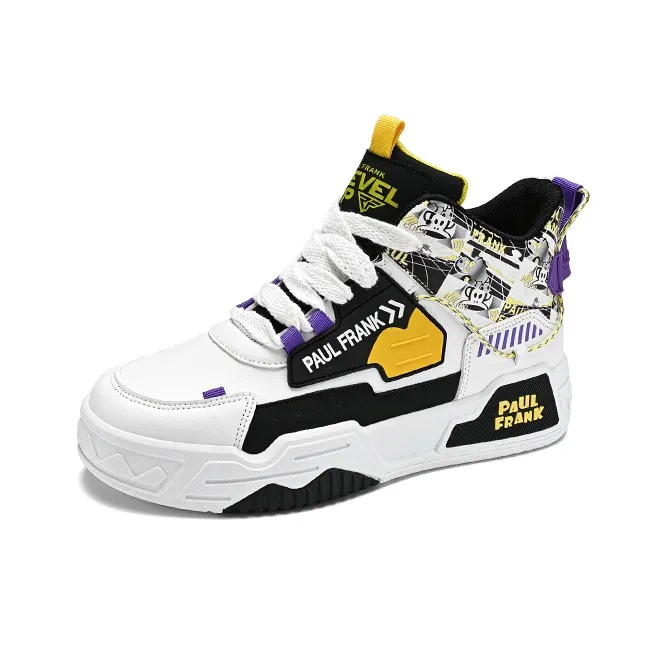PAUL FRANK Slip-Resistant High-Top Skateboard Shoes Men's-13