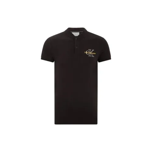 Calvin Klein Polo Shirts Men Black