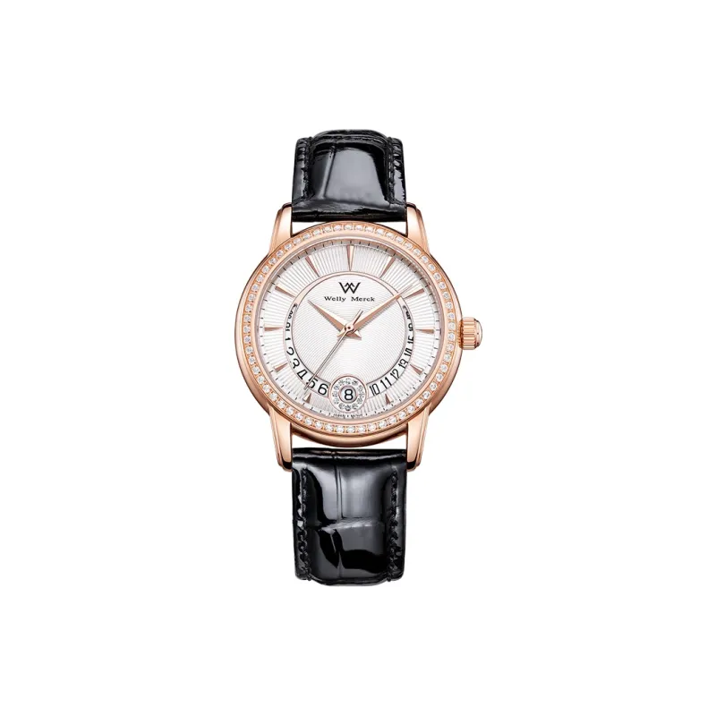 Welly Merck Automatic Mechanical Movement Watch Women's Watch White Dial-0