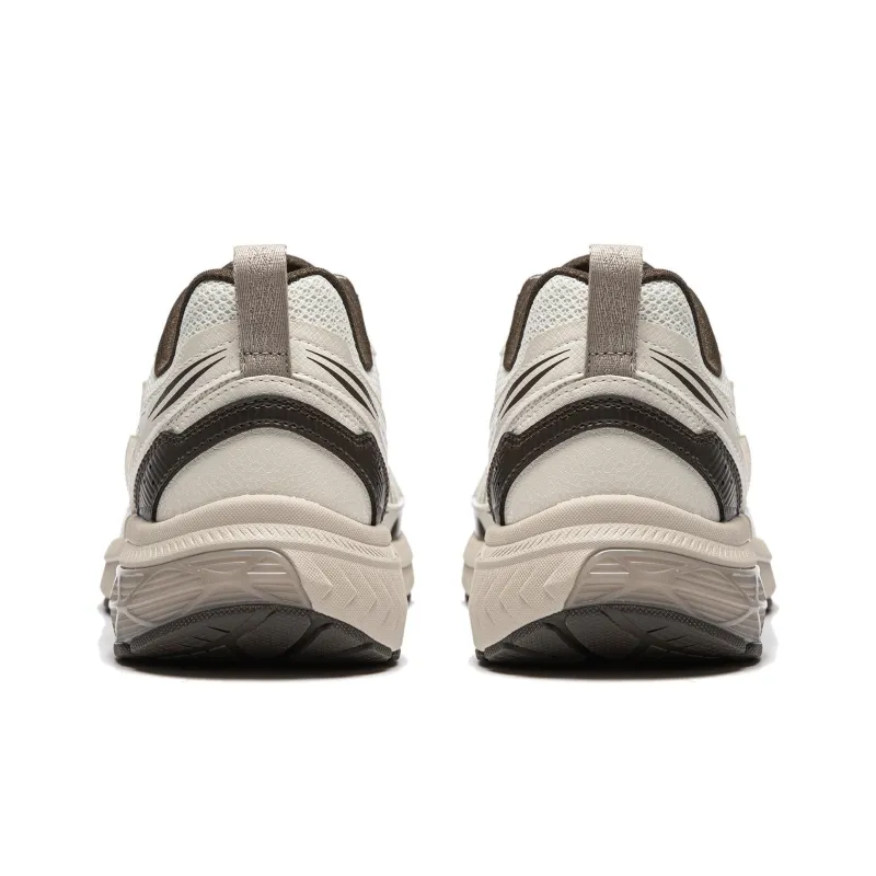 LiNing Shake 1.0 V3 Cushioning Low Top Sprint Running Shoes Men's White Umber-5