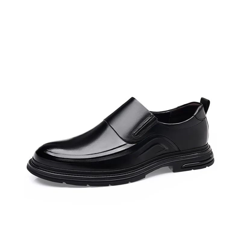 YEDANI Dress Shoes Men Low Top Black/Brown-1