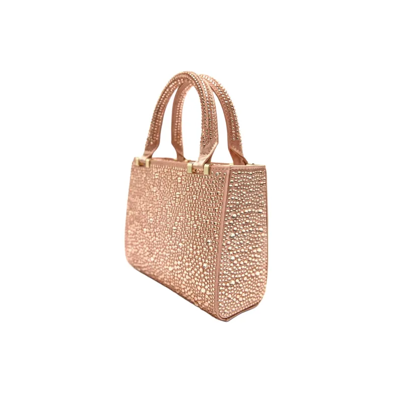 ZARA Polyester Handbag Shoulder Bag Crossbody Bag Mini Women's Peach Pink-1