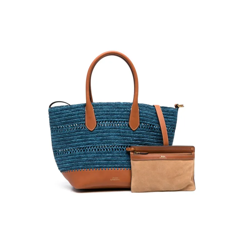 Polo Ralph Lauren Bellport Raffia Tote Bag-1