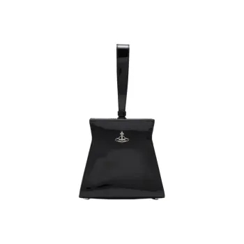 Vivienne Westwood Leather One Shoulder Handbags Women's Black