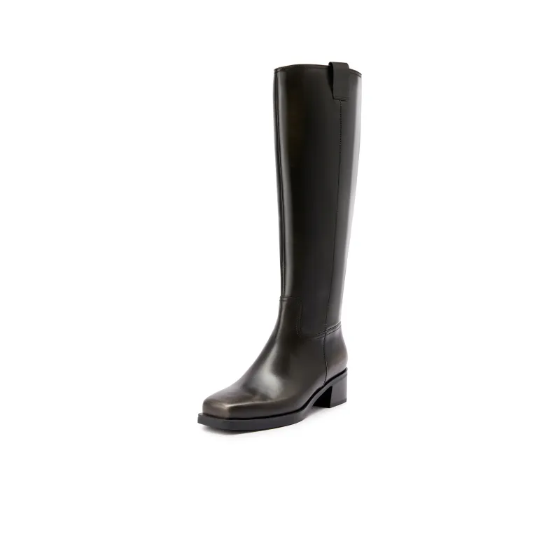 Staccato Wandering Polka Knee high Boots 4.5cm Women's-13