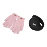 Pink Glove+Black Earmuff